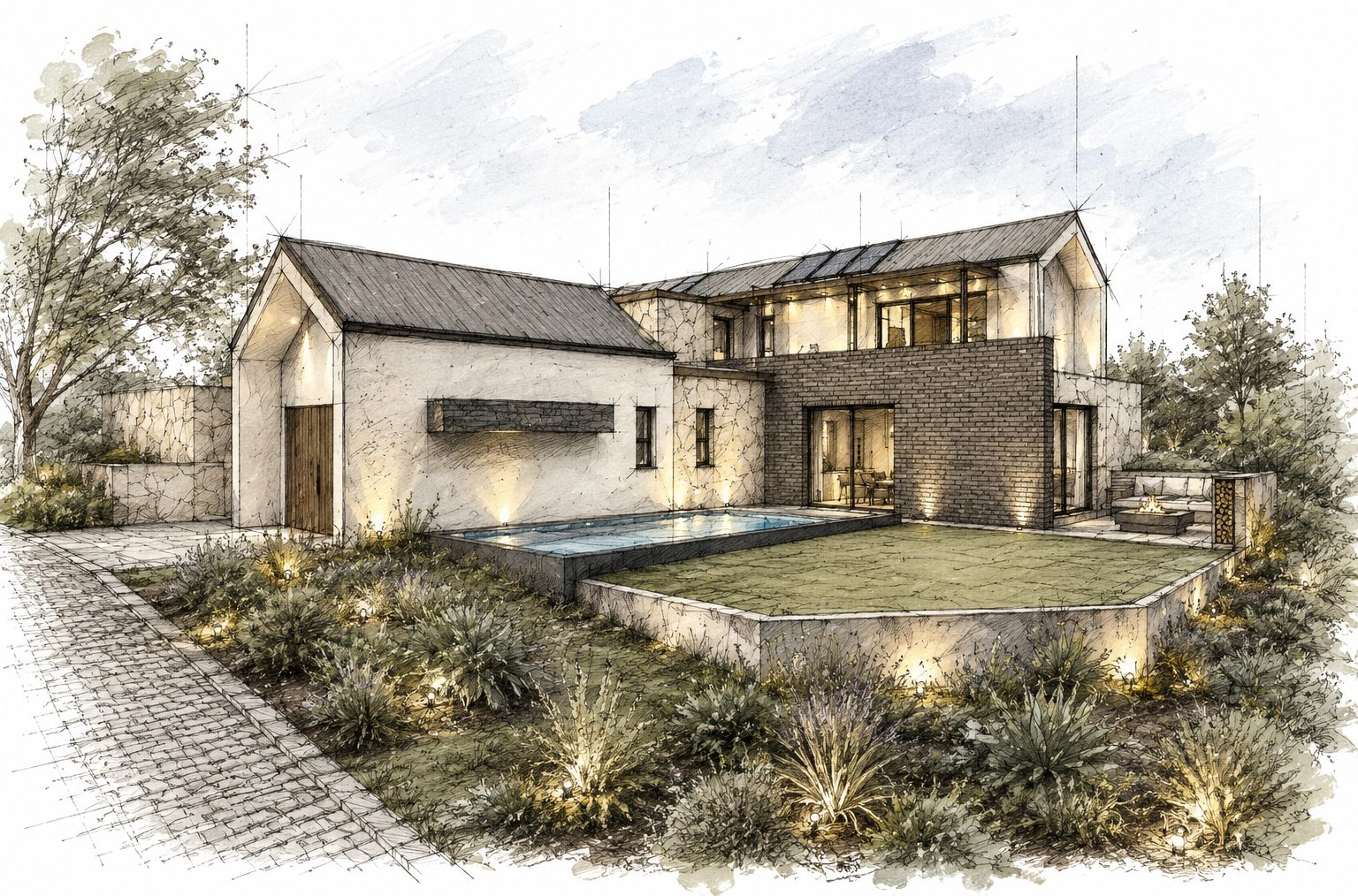 Erf 1839 — The Rest Estate — concept sketch